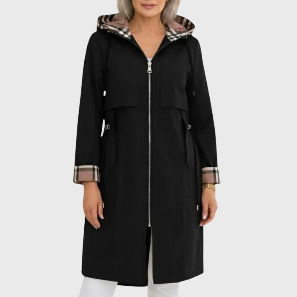 Delcie Hooded Longline Jacket