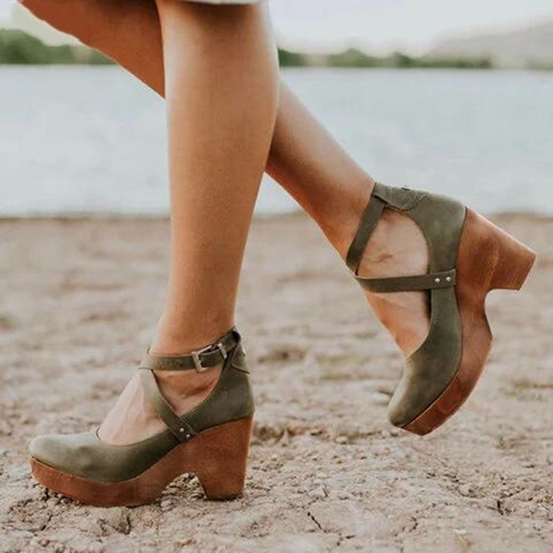 Teresa Cutout Platform Heels