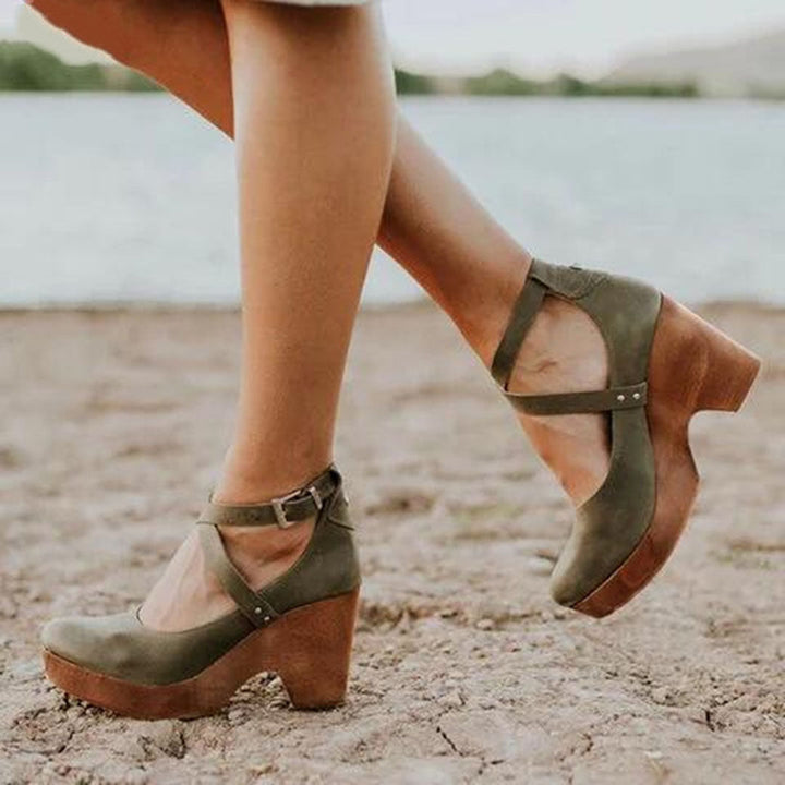 Teresa Cutout Platform Heels