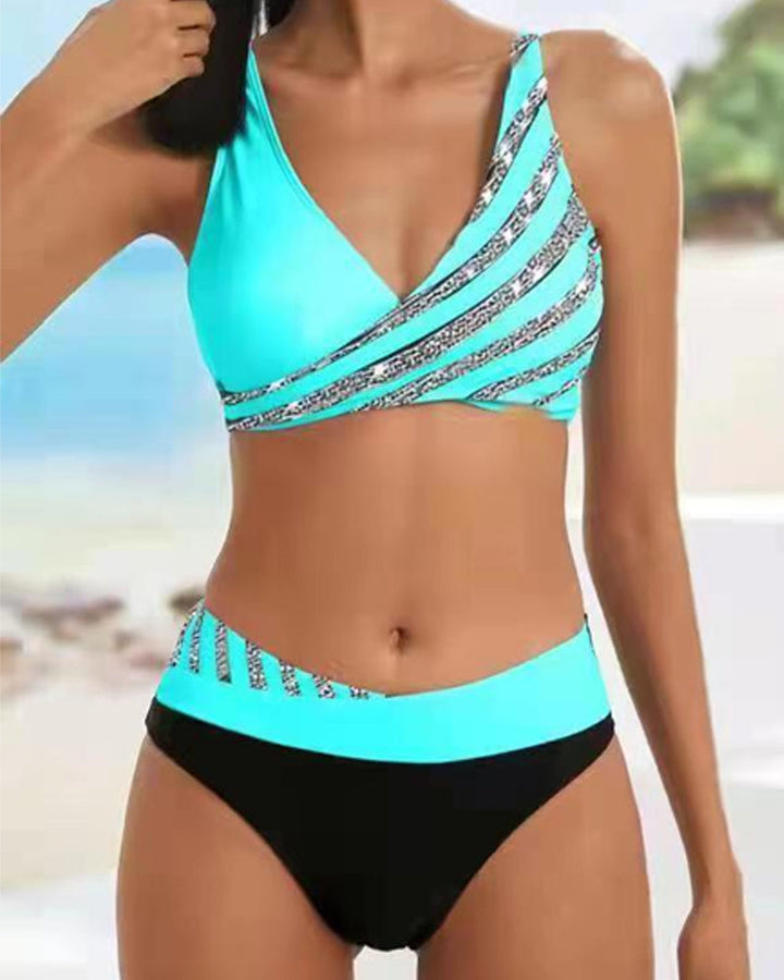 Solange Crystal Wrap Bikini Set