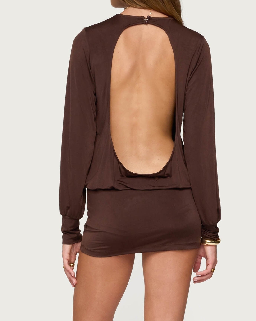 Evie Blouson Ruched Mini Dress