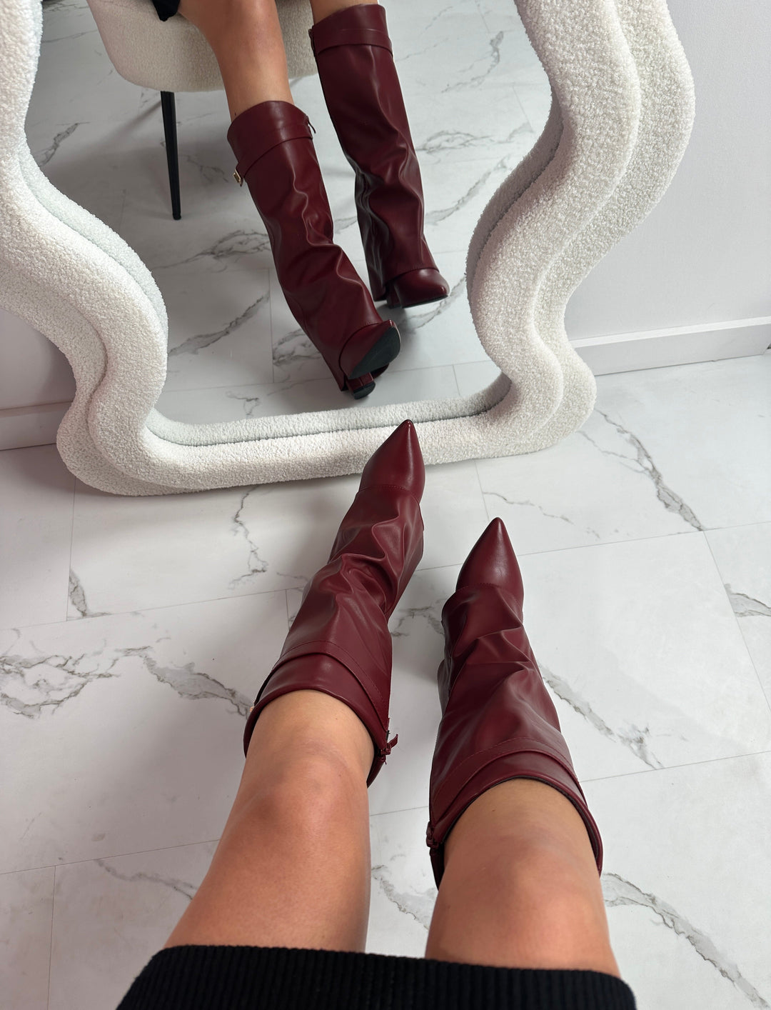 Mallie Pointed Toe Knee High Boots