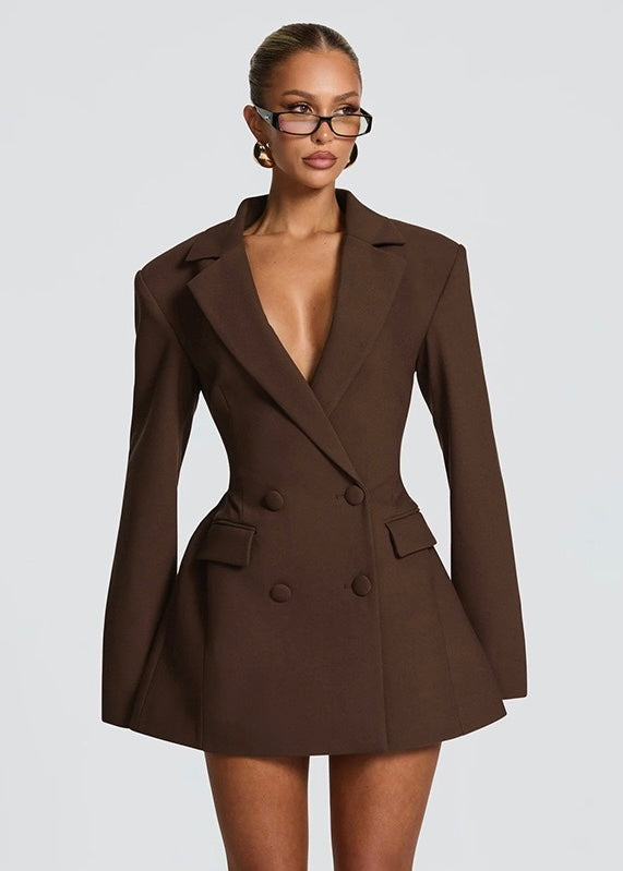 Raven Buttoned Blazer Mini Dress