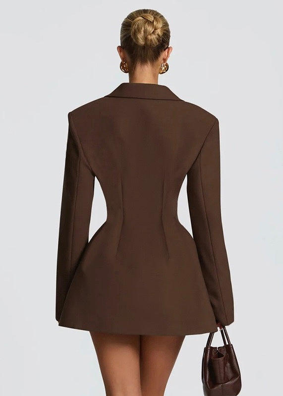 Raven Buttoned Blazer Mini Dress