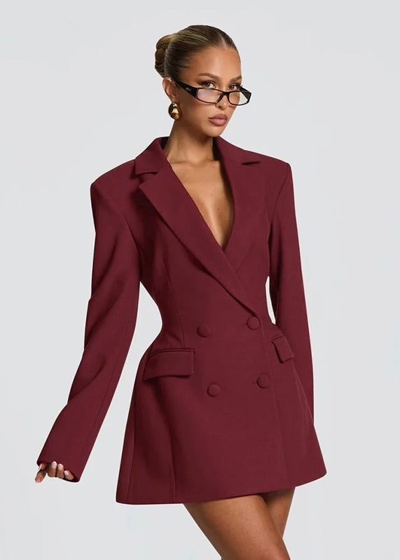 Raven Buttoned Blazer Mini Dress