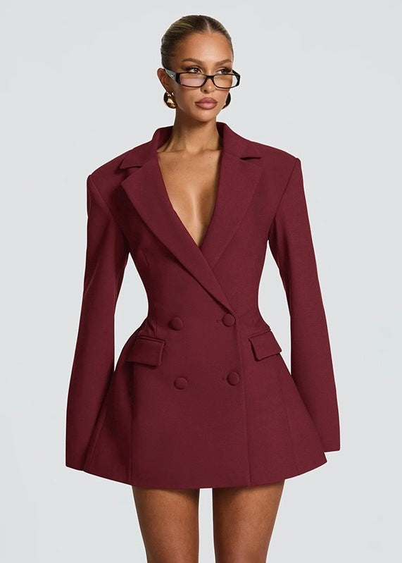 Raven Buttoned Blazer Mini Dress
