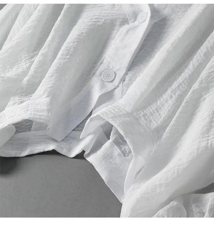 Iridia Layered Balloon Sleeve Blouse