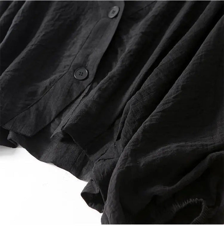 Iridia Layered Balloon Sleeve Blouse