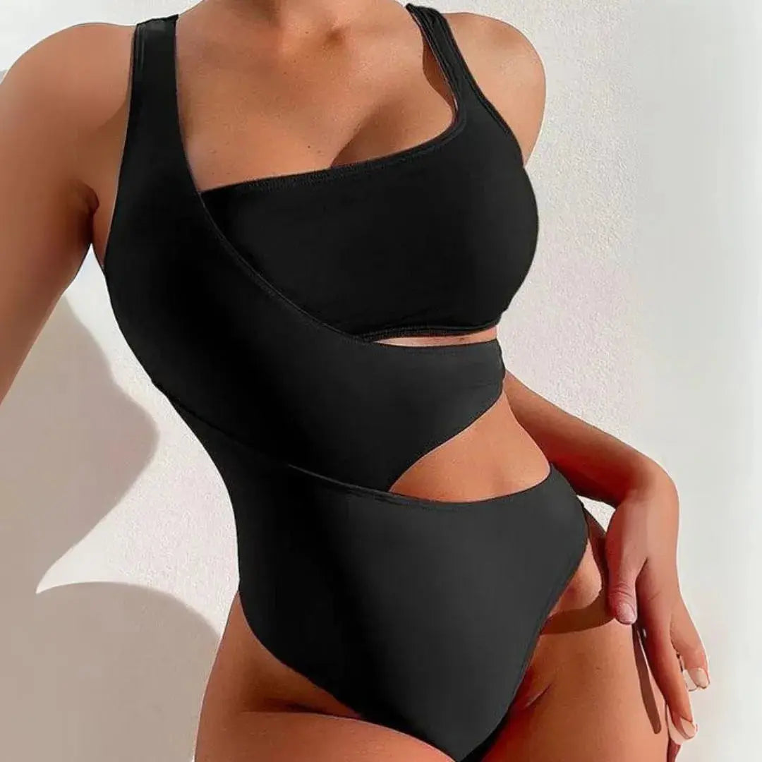 Catia Color Block Cut-Out One-Piece Swimsuit