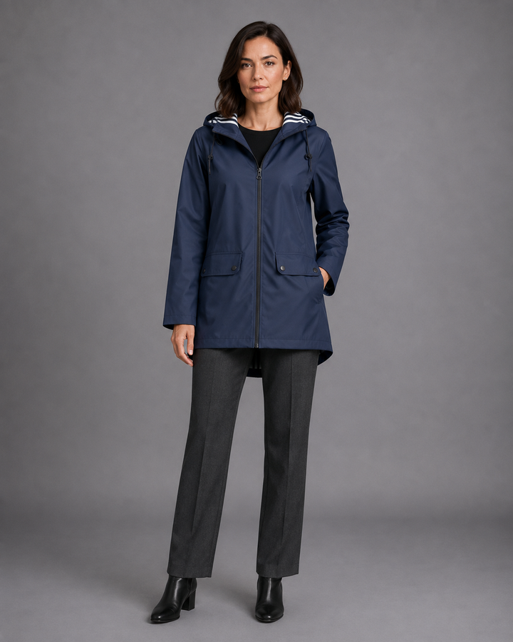 Xylia Refined Hooded Utility Jacket