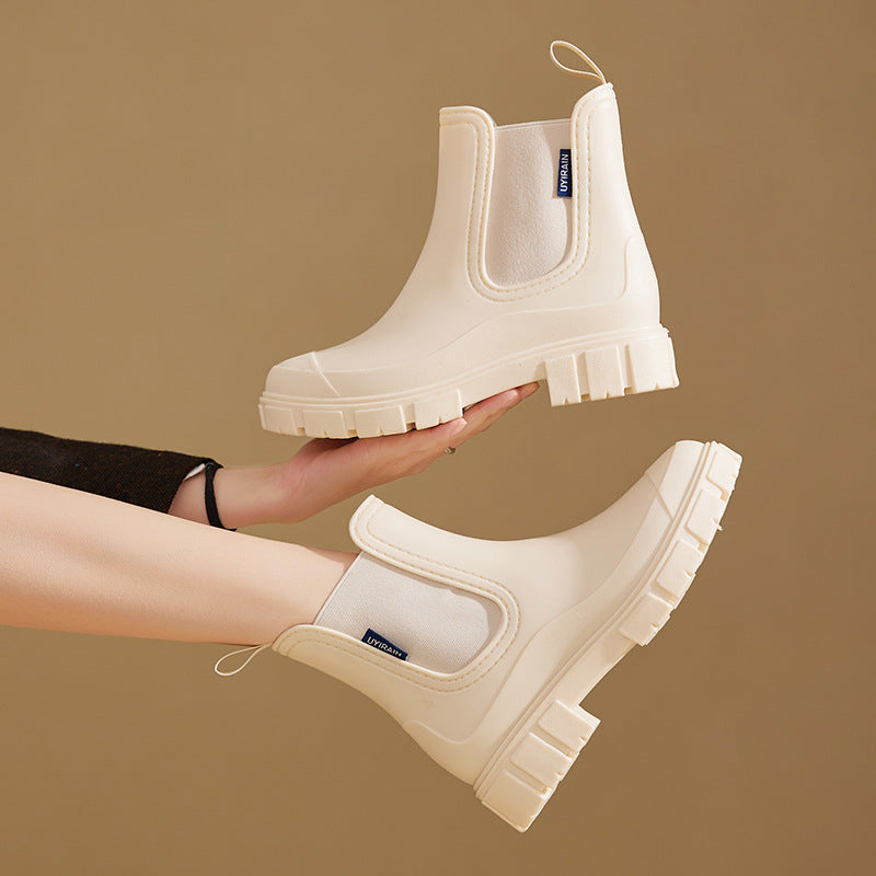 Freesia Chunky Chelsea Ankle Boots
