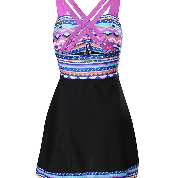 Gladys Geo Trim Tankini Set