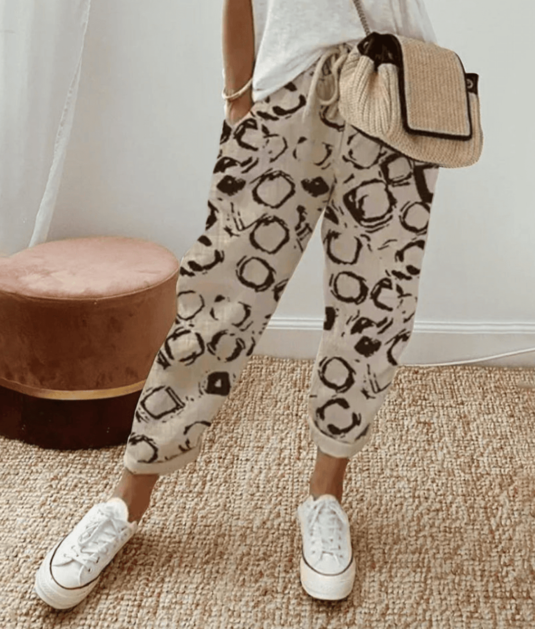 Elle Striped Tapered Pants