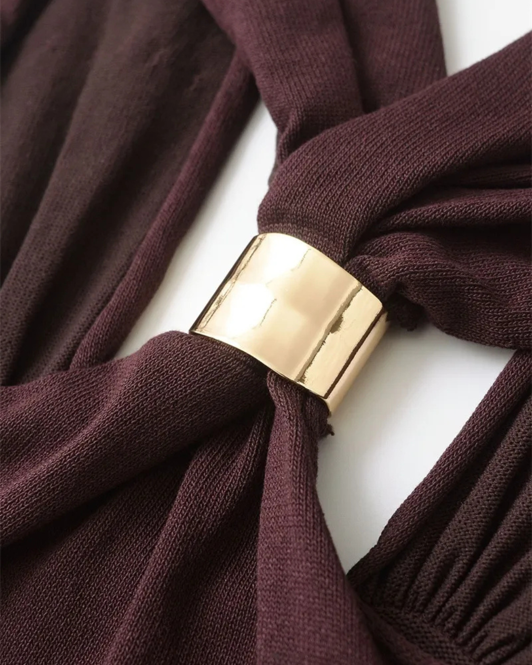 Gizelle Mocha Halter Top