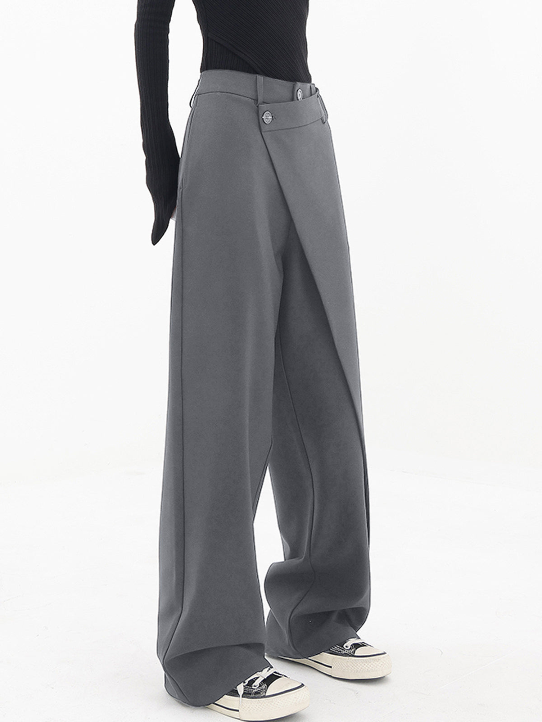 Cleo Wrap Waist Wide Leg Trousers