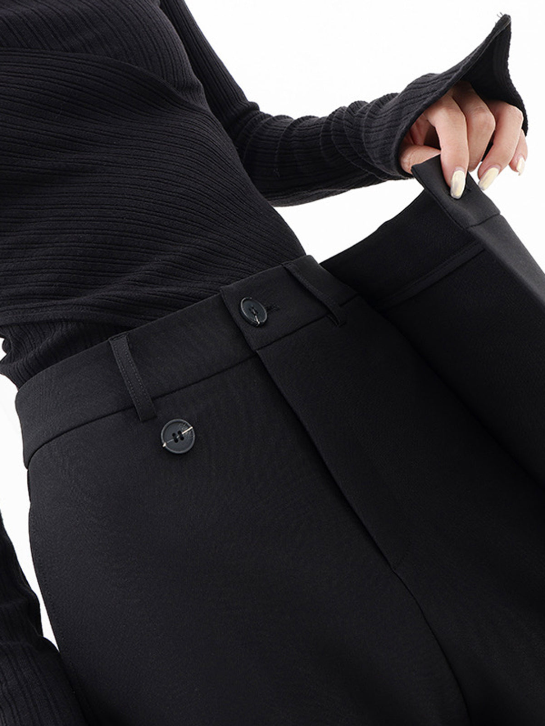 Cleo Wrap Waist Wide Leg Trousers