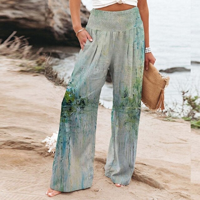 Garlie Floral Wide Leg Pants