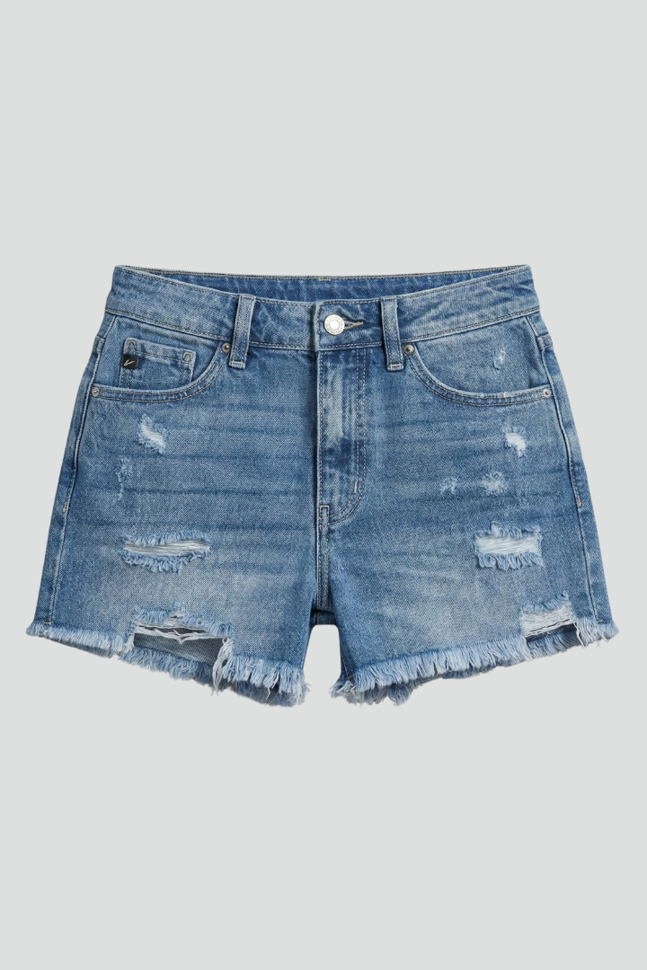 Caroline Vintage Distressed Denim Shorts