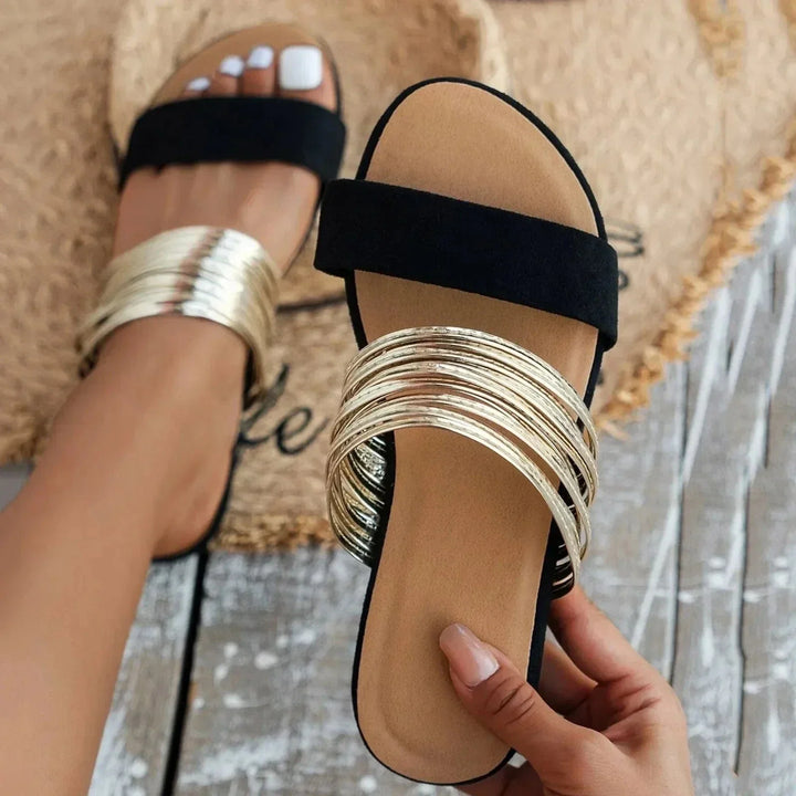 Alma Golden Coast Slide Sandals