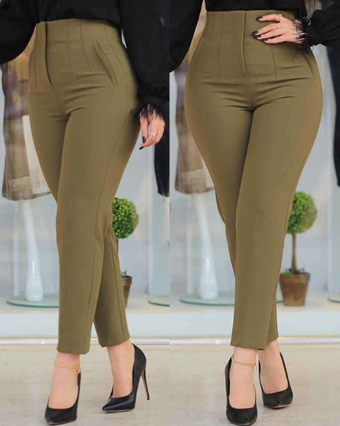 Winslet High-Waist Tailored Tapered Pants