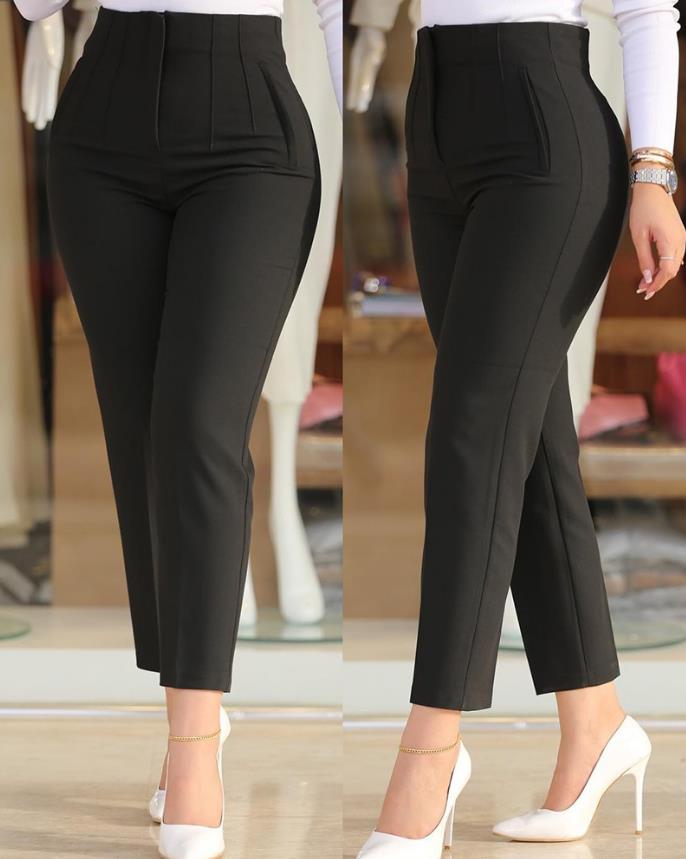Winslet High-Waist Tailored Tapered Pants
