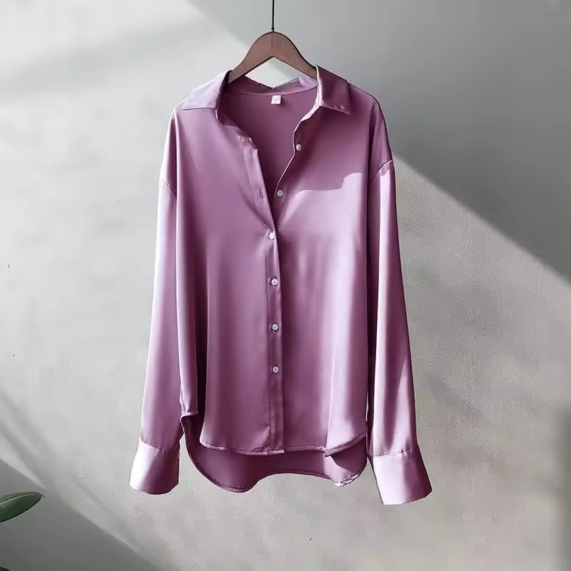 Athena Fluid Longline Button Blouse