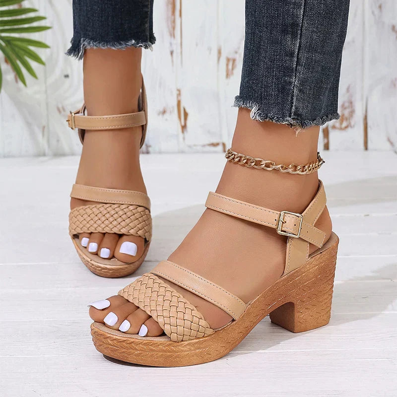 Deborah Braided Strap Sandals