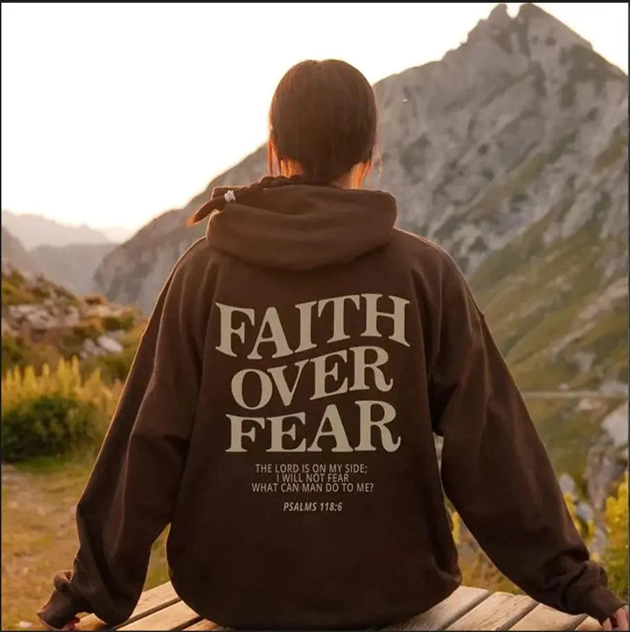 Catalina Faith Over Fear Oversized Hoodie
