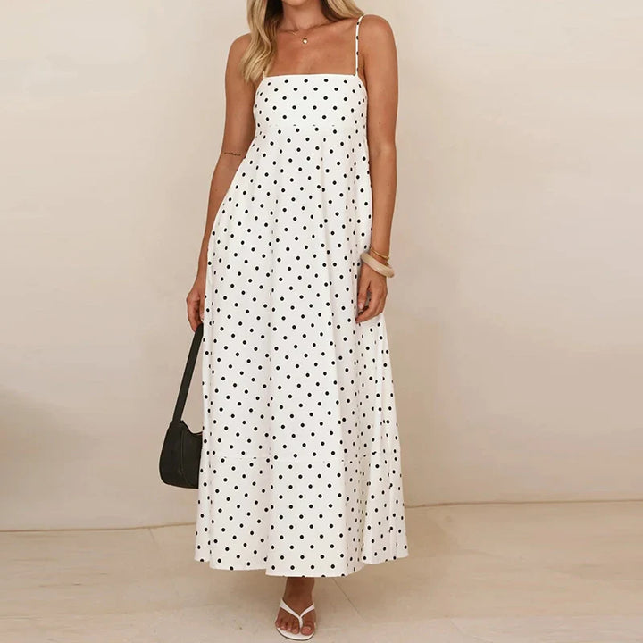 Teegan Polka Dot Maxi Dress