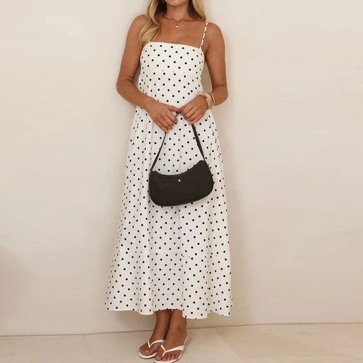 Teegan Polka Dot Maxi Dress