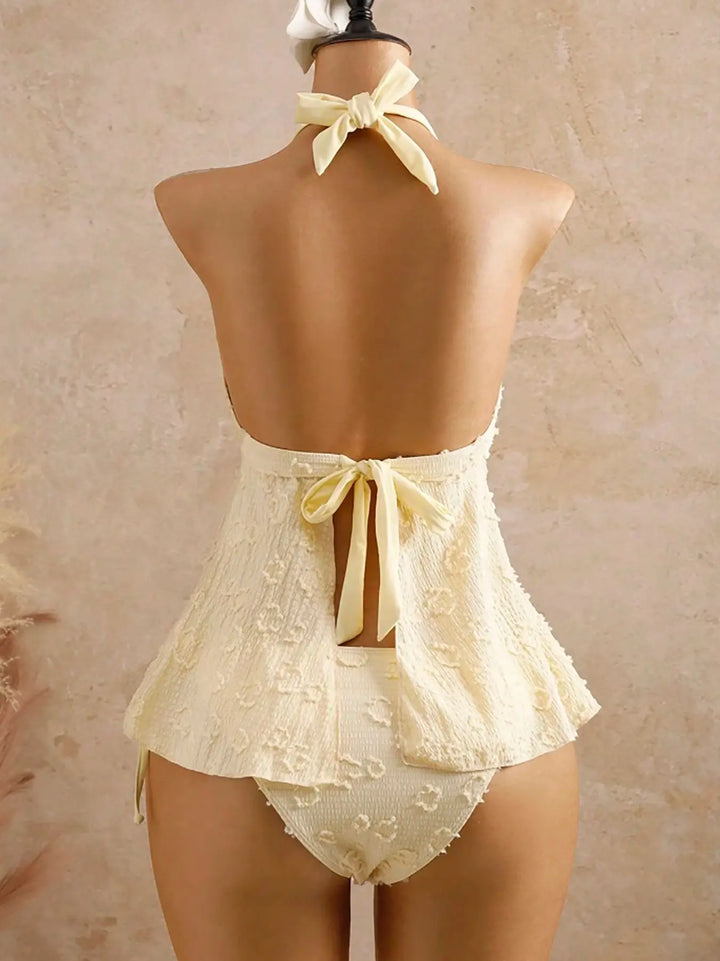 Mariana Lace Halter Tankini Set