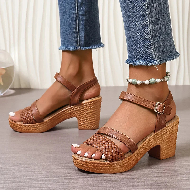 Deborah Braided Strap Sandals