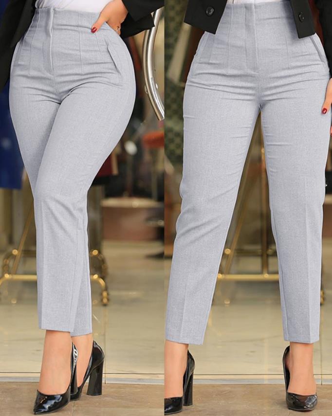 Winslet High-Waist Tailored Tapered Pants
