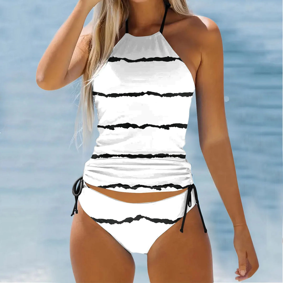 Imogen Coastal Stripe Tankini Set