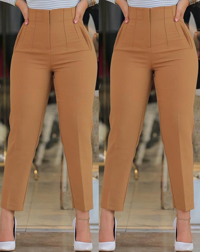 Winslet High-Waist Tailored Tapered Pants