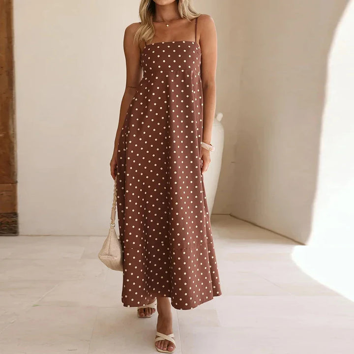 Teegan Polka Dot Maxi Dress