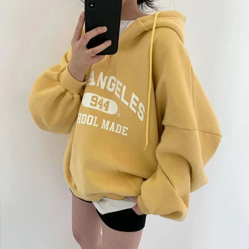 Colette Vintage Graphic Oversized Hoodie