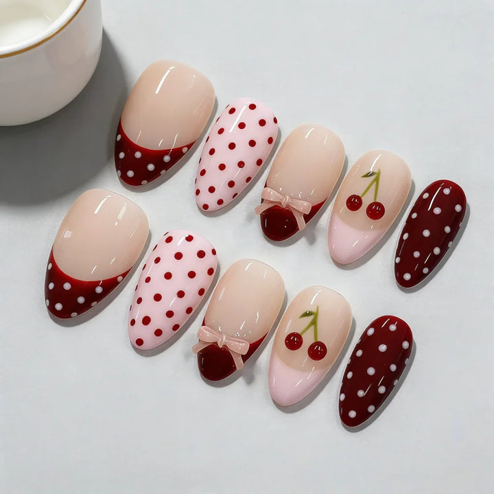 Cherry Sweetheart Press-On Nails