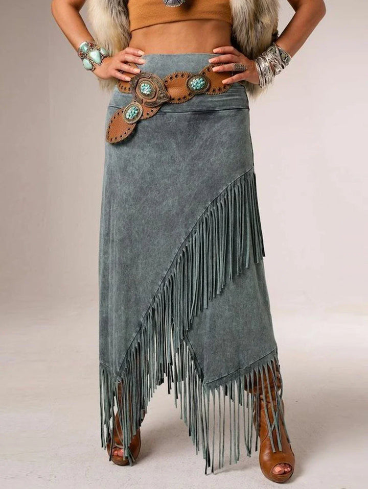 Sheeva Fringe Maxi Skirt
