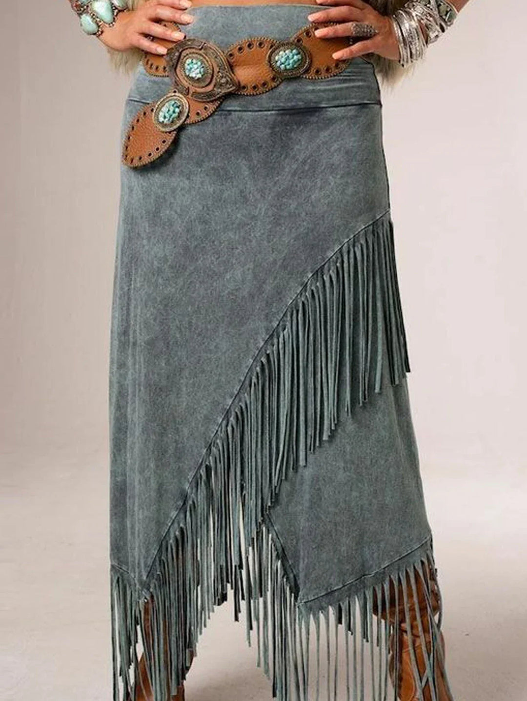 Sheeva Fringe Maxi Skirt