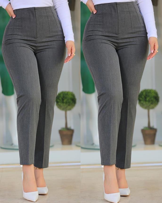 Winslet High-Waist Tailored Tapered Pants