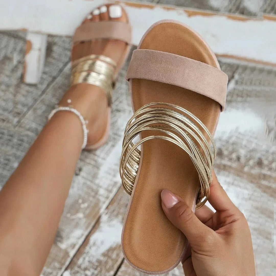 Alma Golden Coast Slide Sandals