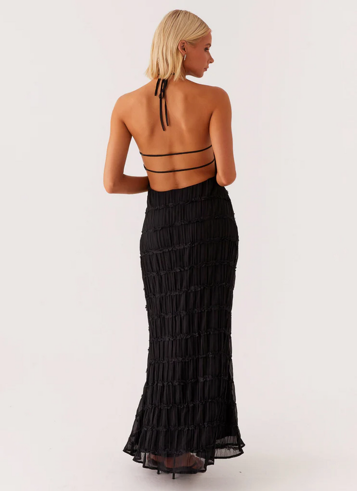 Jolene Lumière Halter Maxi Dress