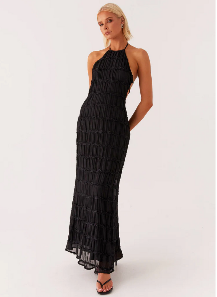 Jolene Lumière Halter Maxi Dress