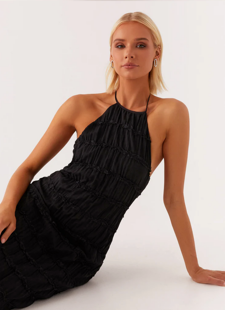 Jolene Lumière Halter Maxi Dress