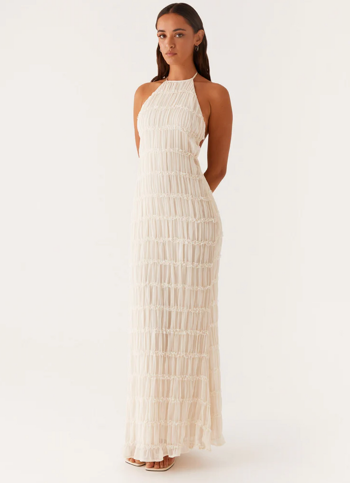 Jolene Lumière Halter Maxi Dress