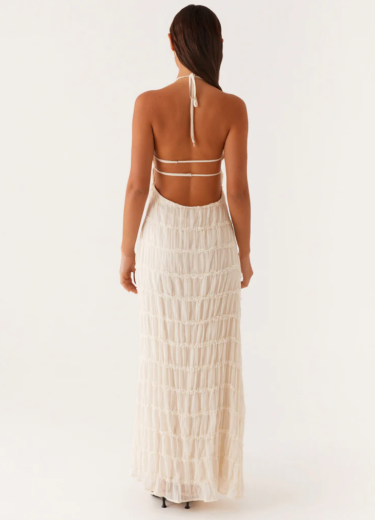 Jolene Lumière Halter Maxi Dress