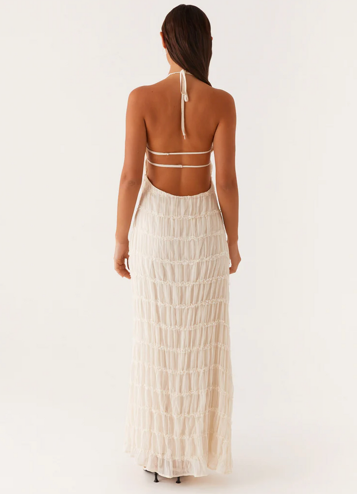 Jolene Lumière Halter Maxi Dress
