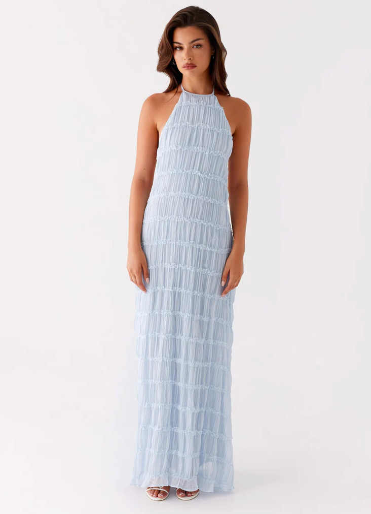 Jolene Lumière Halter Maxi Dress
