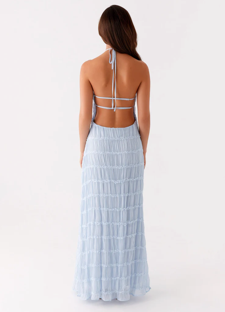 Jolene Lumière Halter Maxi Dress